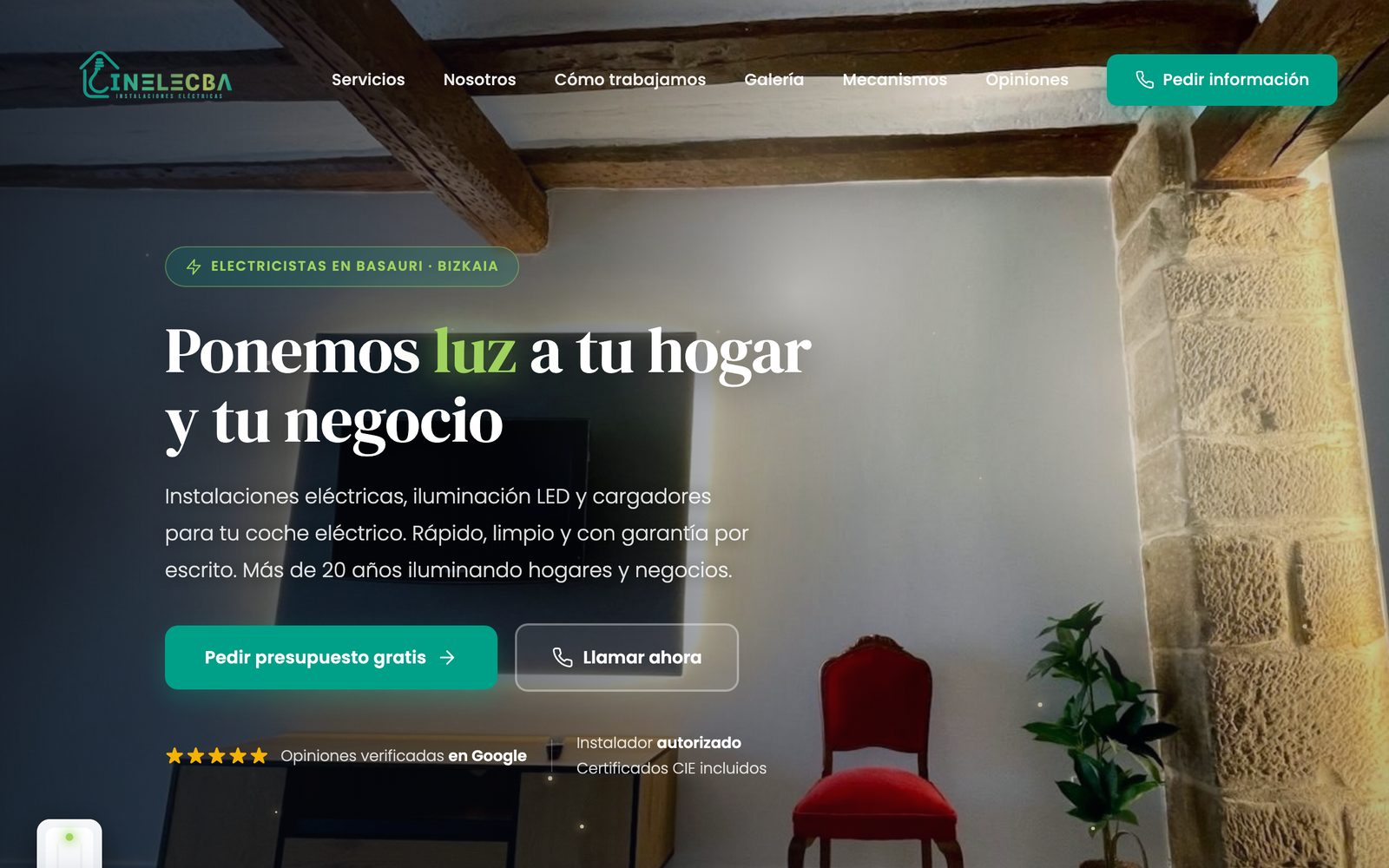 Captura de la web de INELECBA hecha por Growlead